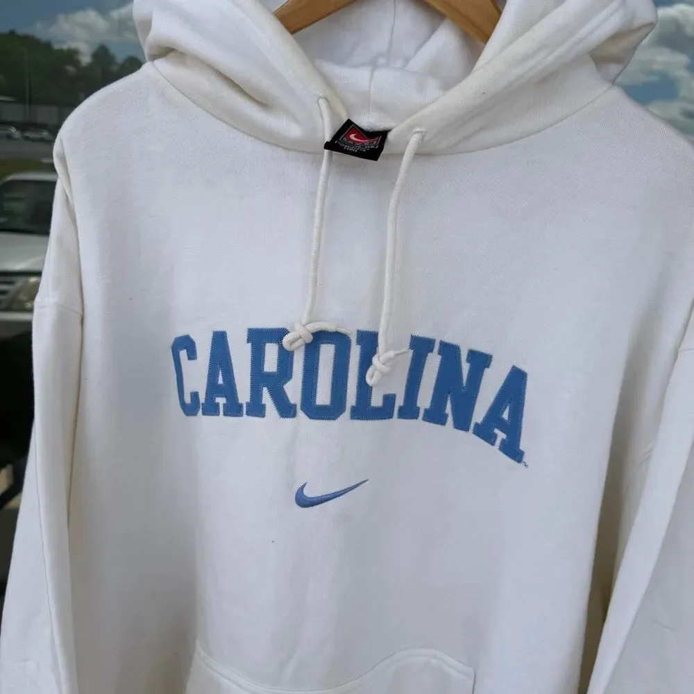 Vintage 90s Nike University of North Carolina Tar Heels Nike Center Swoosh Hoodi
